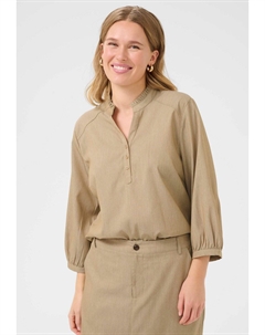 Блуза RAVNA WITH V-NECK, светло-серый Kaffe