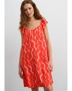 Повседневное платье TALL- RUFFLE SLEEVE, красный Next