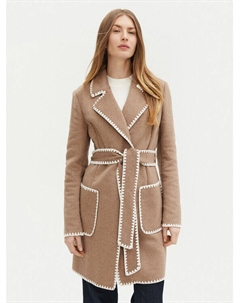 Переходное пальто стандартного кроя W5RL19 WGVR2, бежевый Guess