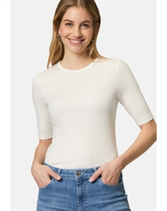 Базовая футболка MIT RUNDHALSAUSSCHNITT, белый Zero