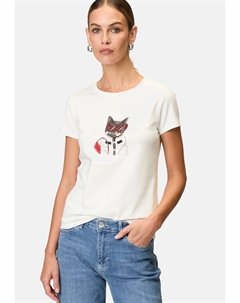 Футболка с принтом MIT ZIERSTEINEN, белый Zero