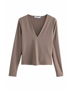 Топ с длинными рукавами LONG SLEEVE , коричневый Next