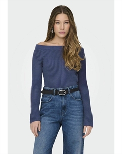 Свитер LEMON OFF SHOULDER , синий Jdy