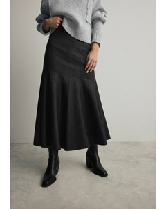 Юбка А-силуэта REGULAR FIT-FLUTED MIDI, черный Next