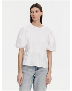 Блузка свободного кроя WA5389 J6308, белый Liu jo