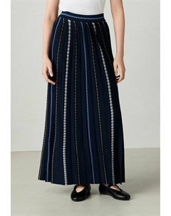 Юбка плиссированная EMBROIDERED DETAIL MIDI , синий Next