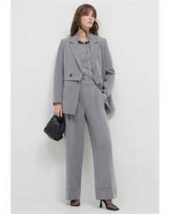 Брюки STRAIGHT CON RISVOLTO, темно-серый Calliope