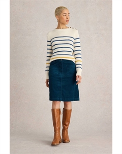 Юбка из органического шнура Melody, зеленый White stuff