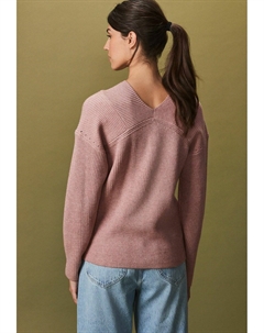 Вязаный свитер V-NECK PETITE, розовый Next