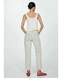 Джинсы прямого кроя, светло-голубой Mango