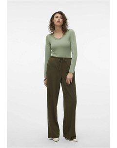 Брюки VMLIVA HW WIDE STRING, оливковый Vero moda