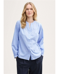 Блуза MIT STICKEREIEN, светло-голубой Tom tailor