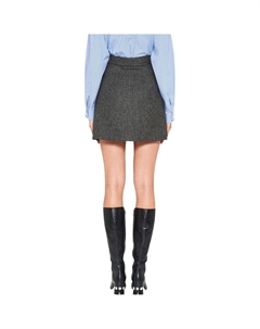 Юбка повседневная женская серая Miu miu