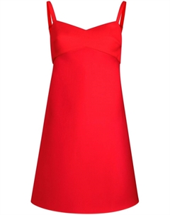 Шелковое платье мини The Eli, красный Khaite