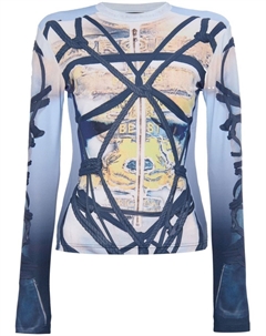 Футболка с геометрическим принтом, синий Y / project