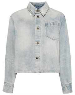 Рубашка из стираного денима, синий We11done