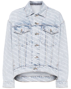 Джинсовая куртка с логотипом, синий Alexander wang
