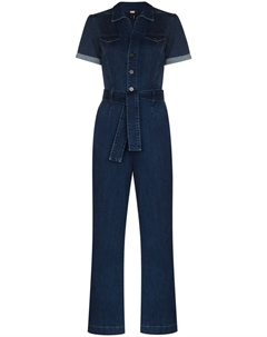 Джинсовый комбинезон Anessa с короткими рукавами, синий Paige