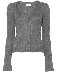 Кардиган с люрексом, серый Liu jo