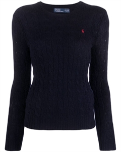 Шарф с вышитым логотипом, синий Polo ralph lauren