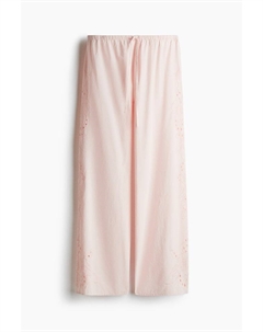 Вышитые пижамные штаны, розовый H&m