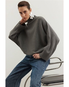 Пуловер, антрацит Trendyol