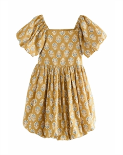 Повседневное платье REGULAR FIT - PUFFBALL , желтый Next