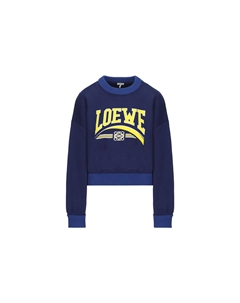 Свитшот женский, синий / желтый Loewe