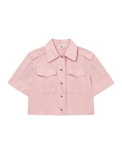 Рубашка женская арбузно-розовая Fila