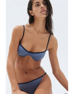 Верх бикини на косточках, синий H&m