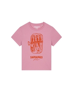 Футболка с принтом SARDINES PORTUGAL, светло-розовый Watapparel