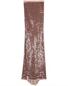 Юбка макси с пайетками, розовый Rick owens lilies