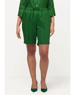 Шорты WIDE LEG PINTUCKED, темно-зеленый Ulla popken