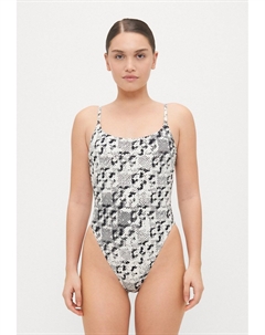 Купальник PRINTED GEMINI LINK ONE PIECE, черный Tory burch