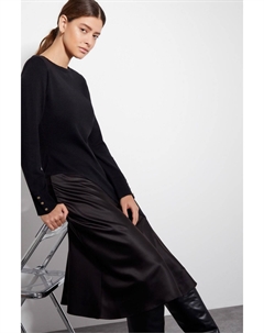 Платье из атласного трикотажа Saz, черный Monsoon