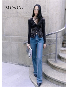 Топ плиссированный с завышенной талией, шоколадный Moco