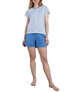 Пижама (2 шт.), в красивом полосатом дизайне, цвет Blau-Mittel-Ringel Tom tailor