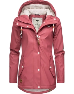 Дождевик "YM-Marge", с капюшоном, стильная переходная куртка с большим капюшоном, розовый Ragwear