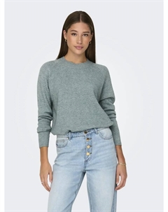 Свитер с круглым вырезом "MARCO L/S O-NECK SLIT PULL KNT NOOS", цвет Abyss Detail:Melange Jdy