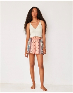 Женские шорты из атласной ткани с принтом, мультиколор Gisela