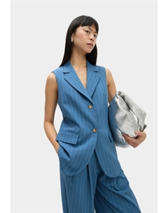 Жилет PINSTRIPE LONGLINE, синий Marks & spencer