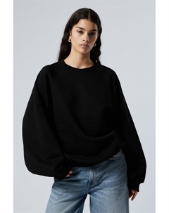 Свободный свитер из плотного хлопка., черный Weekday