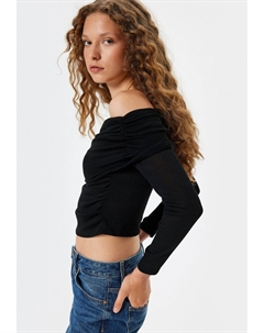 Топ с длинными рукавами, черный Koton