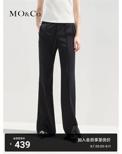 Повседневные брюки с карманами на молнии для женщин, черный Moco