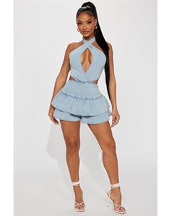 Комбинезон BR1029, деним Fashion nova