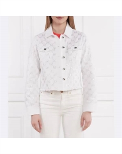 Джинсовая куртка стандартного кроя, белый Liu jo