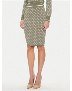 Юбка-Карандаш стандартный крой W4BD53 Z37K0, зеленый Guess