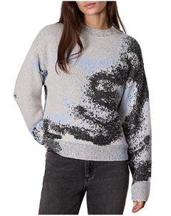 Свитер с круглым вырезом из текстурированной трикотажной ткани Estelle, серый Rag & bone