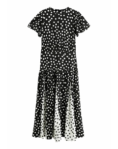 Длинное платье REGULAR FIT - SHORT SLEEVE CREW NECK SPLICED, черный Next