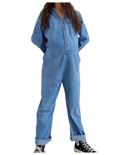 Повседневный джинсовый комбинезон для кормящих мам, синий Hatch collection